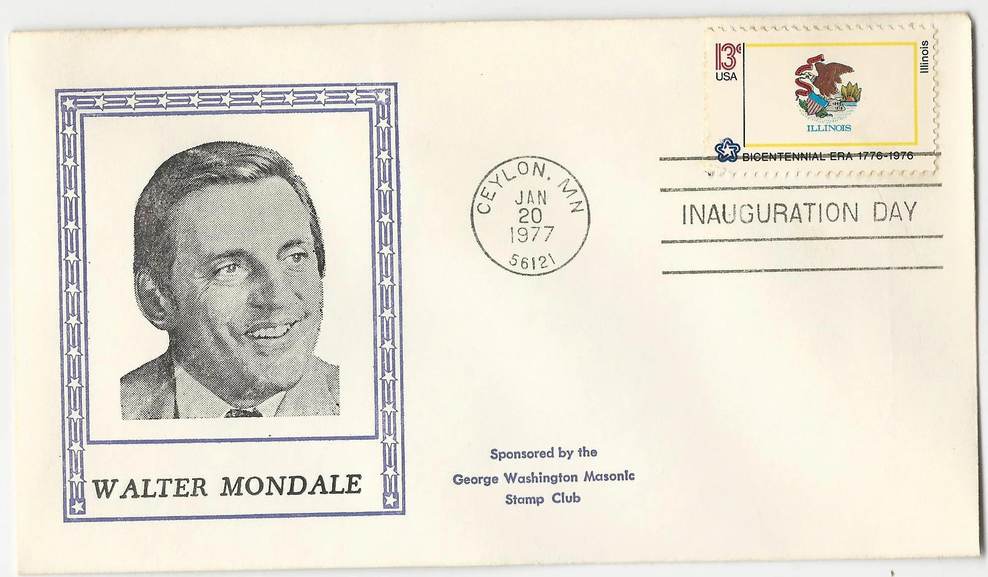 Inauguration VP Walter Mondale Postmark #1: Washington, DC&hellip;